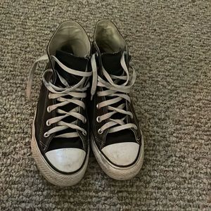 black high top converse
